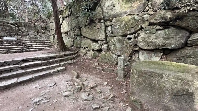 Azuchi Castle Ruins - Kurogane Gate Ruins, Important Entrance Remains with Stone Steps and Foundation Stones