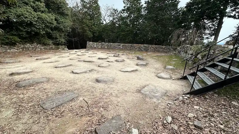 Azuchi Castle Ruins - Tenshudai Base, Foundations and Massive Stone Walls of the Central Keep