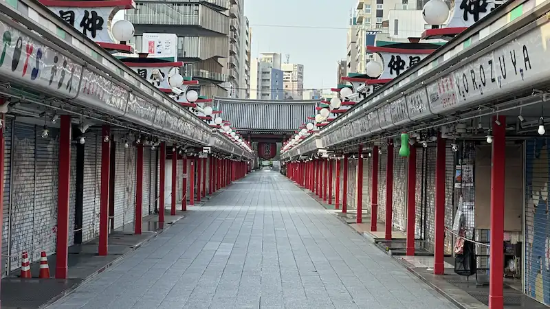 Nakamise Street leading to Sensō-ji Temple