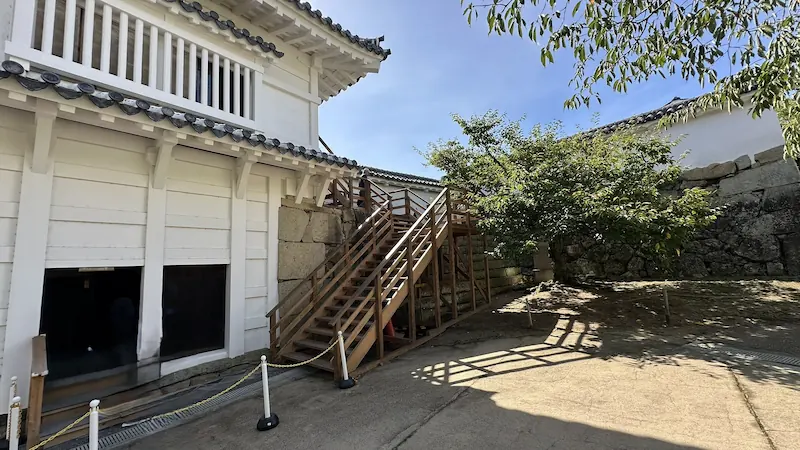姫路城 菱の門への階段