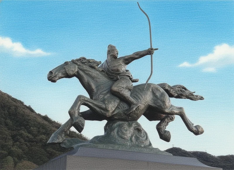 Statue of young Oda Nobunaga (image)