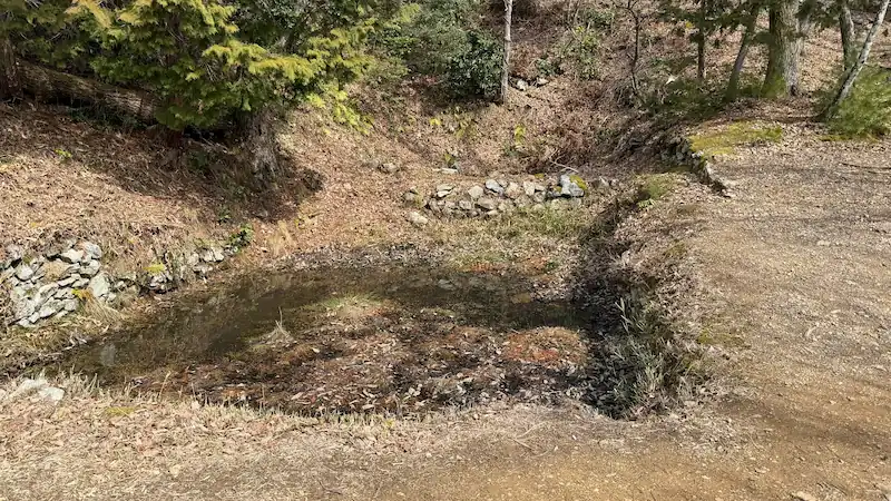 小谷城跡の馬洗池