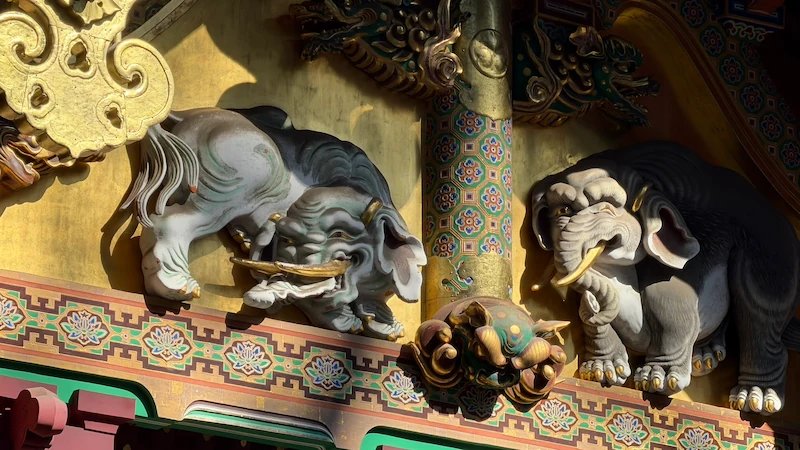 日光東照宮 三神庫の装飾彫刻