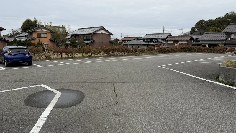 虎御前山駐車場の様子