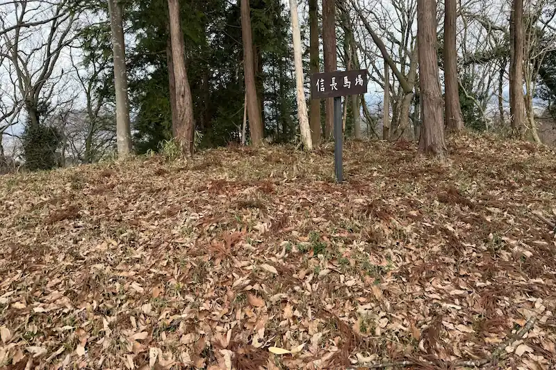 信長陣地跡の虎口