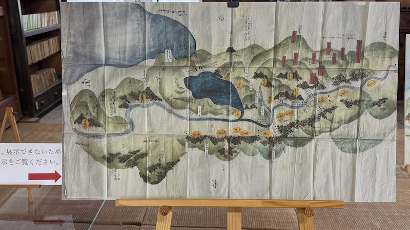 江北図書館所蔵の古戦場絵図「江州伊香郡志津嶽古戦場備之画図」1813年作