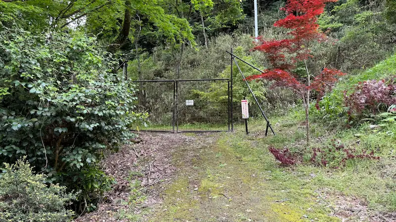 The entrance to the Thirteen Buddhas Pilgrimage Route on the left side of the main hall.