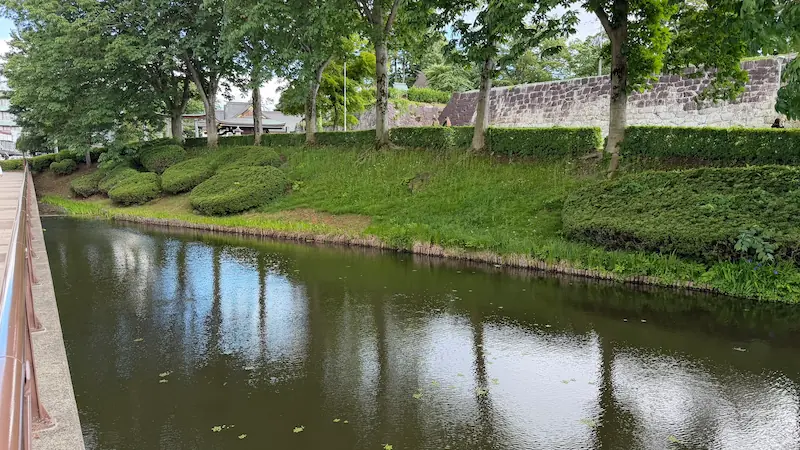 Kame-ga-ike Pond in Morioka Castle Ruins Park