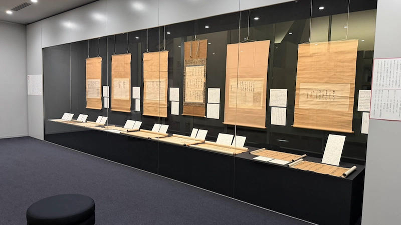 Inside the Toyotomi and Nanbu Clan exhibition at Morioka History and Culture Museum