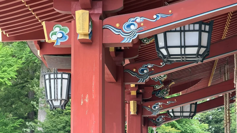 Inside Morioka Hachimangu Shrine