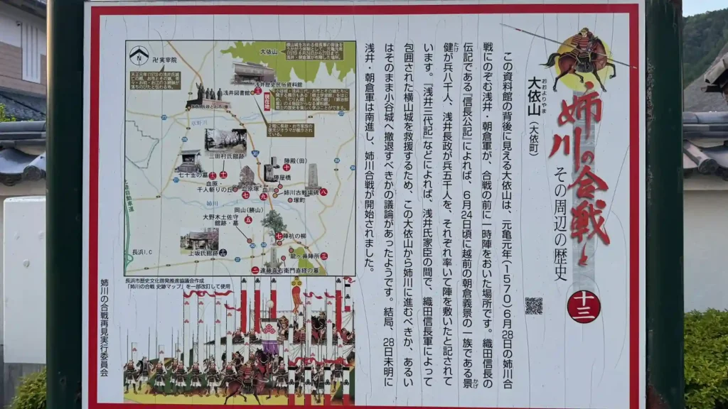 看板番号13 大依山 浅井歴史民俗資料館