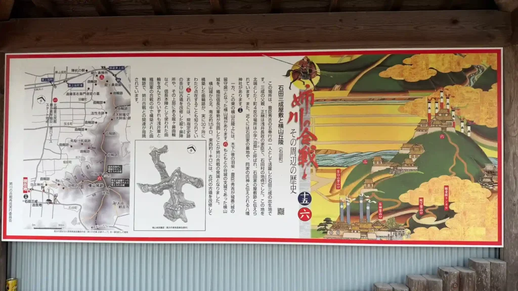 看板番号6 石田三成屋敷と横山丘陵 石田会館