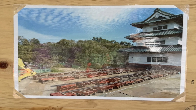 Hirosaki Castle keep relocation work (May 2026)