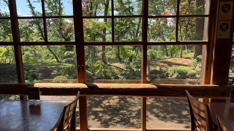 View from inside Butokuden Rest Area (May 2026)