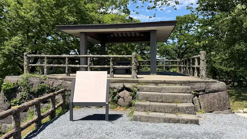 Inuiyagura turret site, Honmaru (May 2026)