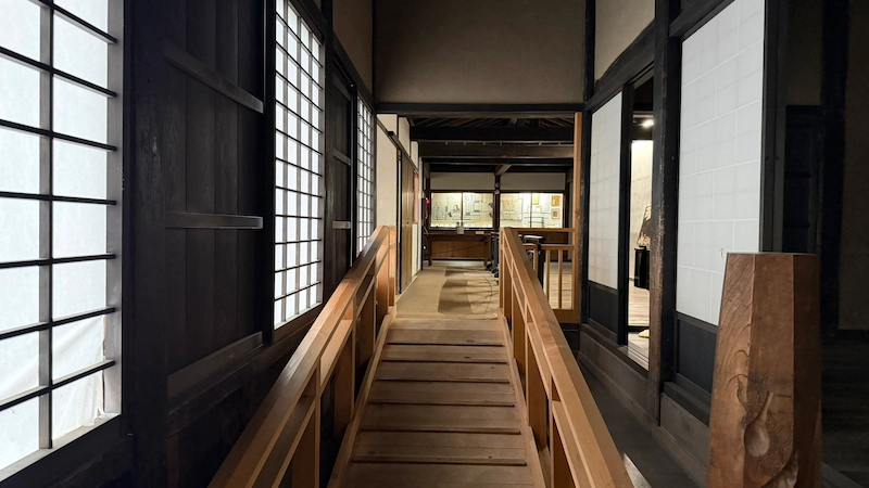 Interior of the kuri (monks' quarters) at Choshoji Temple