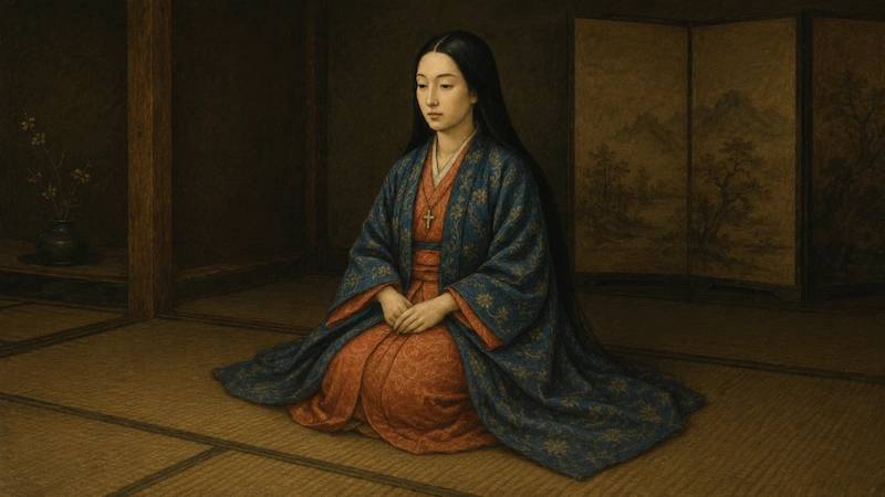 細川ガラシャの肖像画風イメージ