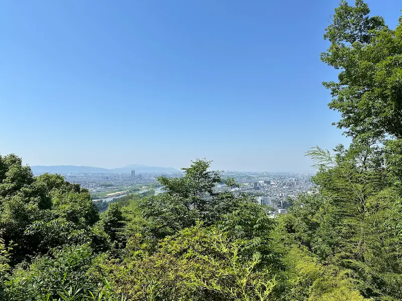 The view from Aokibadani Viewpoint on a clear day
