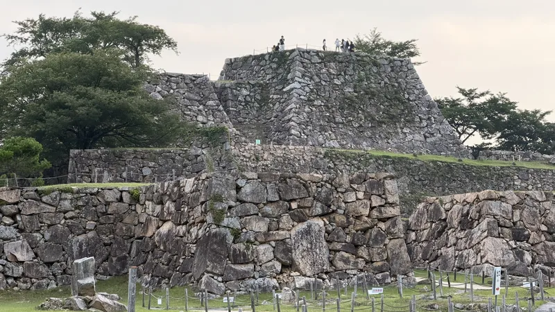 Tenshudai, the stone platform that once supported the castle's main tower.