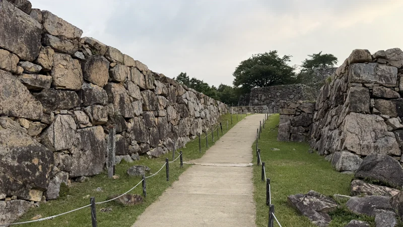 The area around Main Gate Site at Takeda Castle Ruins