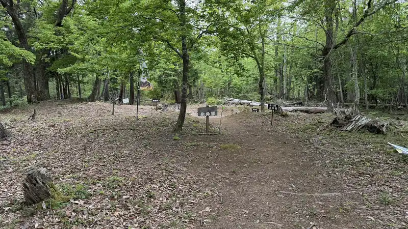 The flat ground that survives from the enclosure