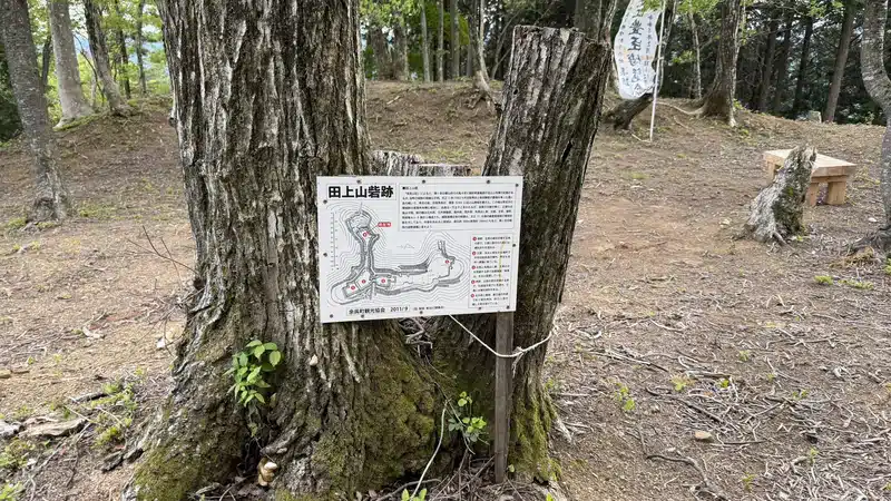 A fortification map, with flat ground around it