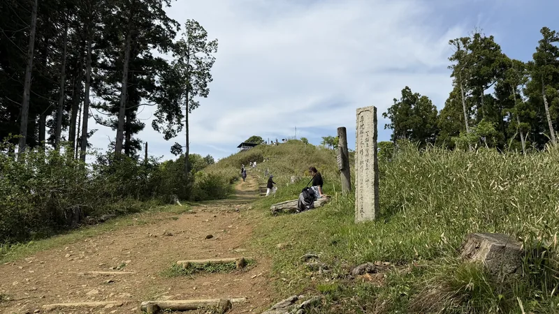 Path leading up toward the summit