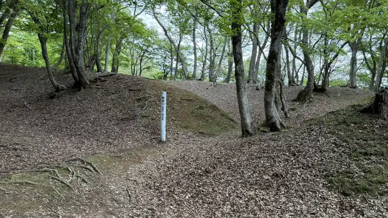 玄蕃尾城跡の南虎口（大手口）付近