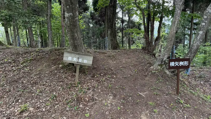 Terrain of the fortified gate approach (koguchi) at Tagamiyama Fort