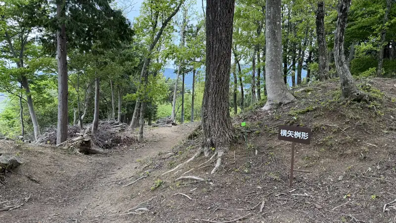 The terrain of the yokoya-masugata