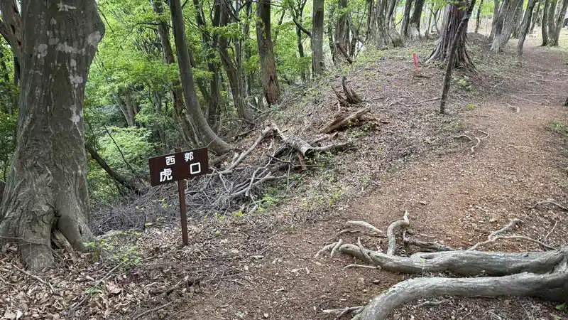 The terrain of a fortified gate approach