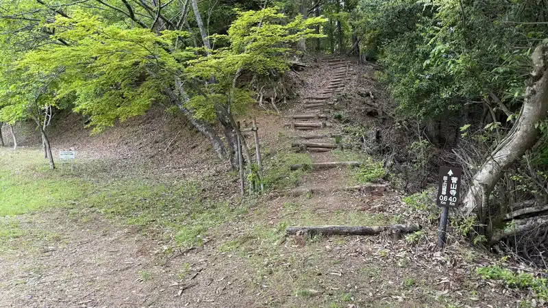 Surface of the unpaved mountain trail