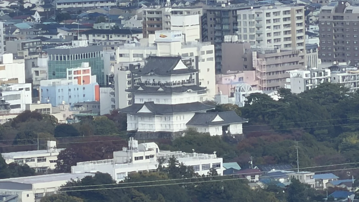 Odawara Castle captured with a zoom lens