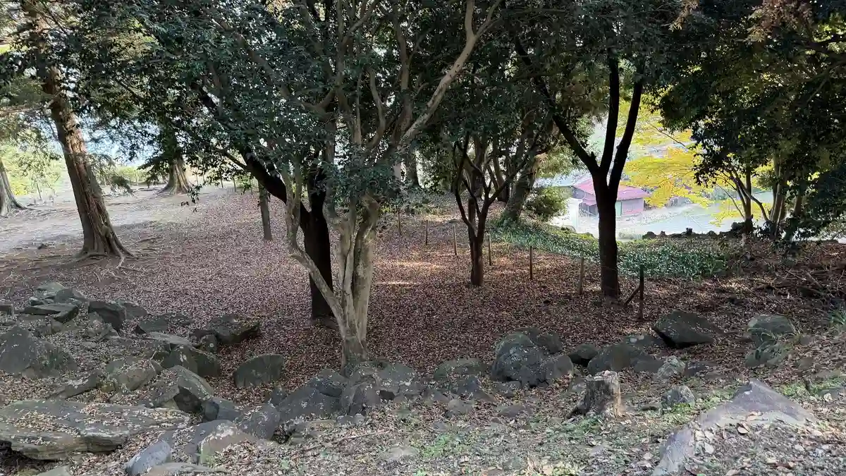 Park path and walling between the second and south enclosures