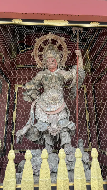 Guardian figure at the Yushoin Nitenmon Gate
