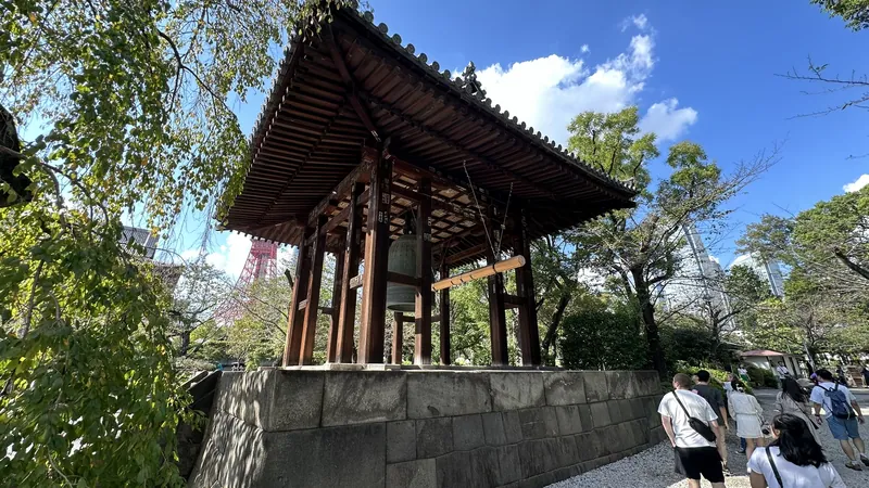 Exterior of the bell pavilion