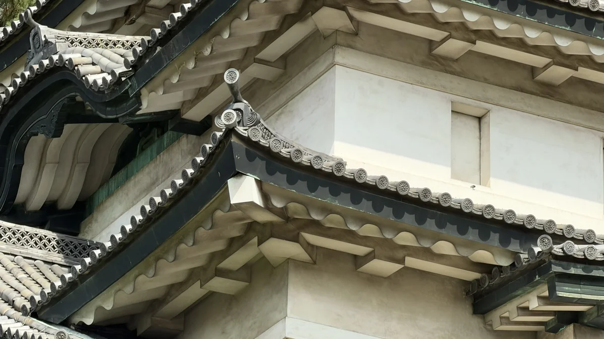 富士見櫓の重なる軒裏