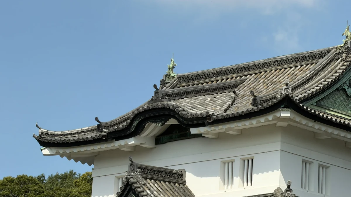 伏見櫓の屋根と破風
