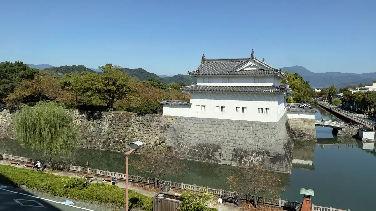 Tatsumi Turret and Sunpu Castle moat