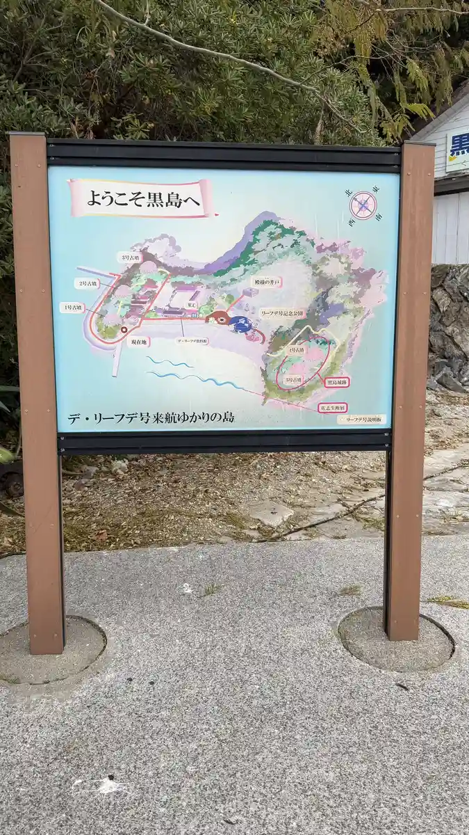 Visitor map on Kuroshima