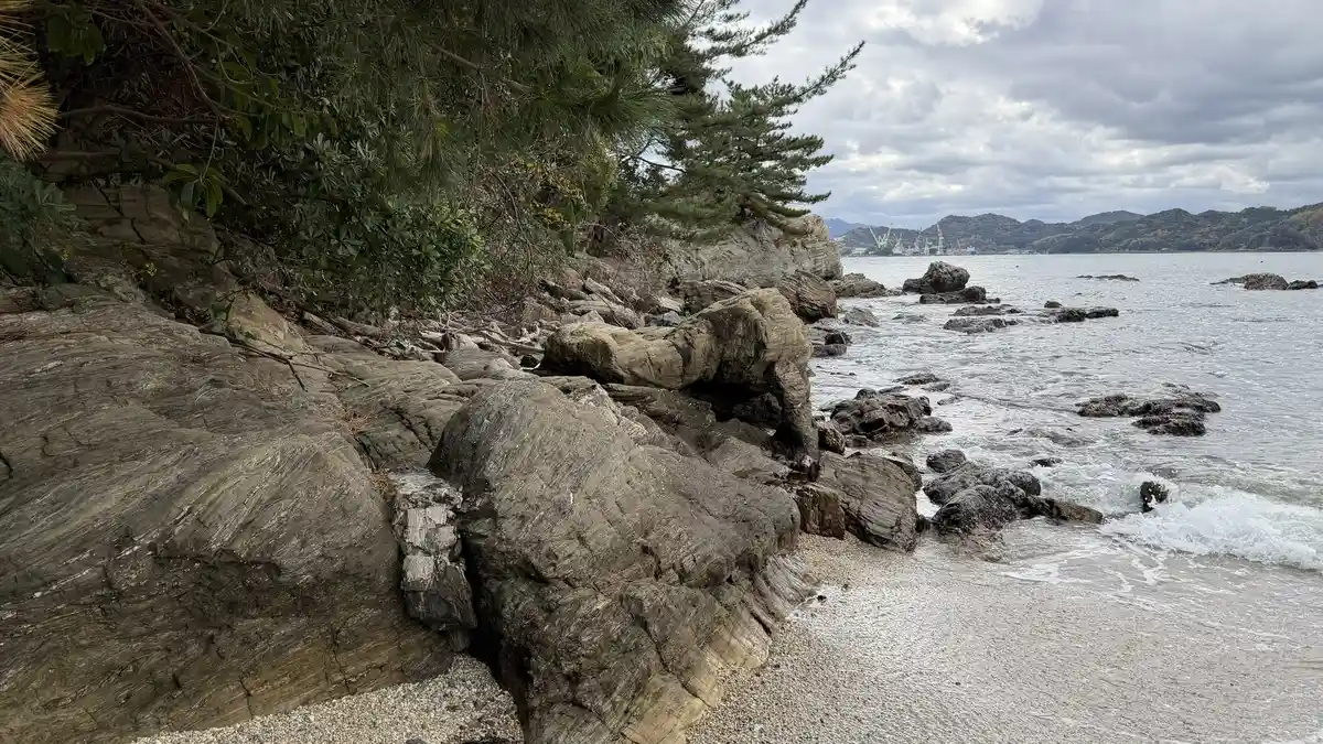 Rocky shoreline of Kuroshima